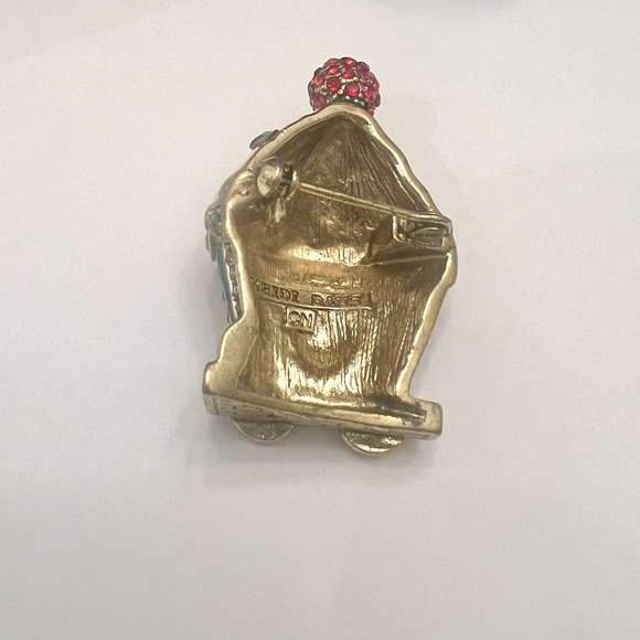 HEIDI DAUS®"Holiday Express" Crystal & Enamel Holiday Cupcake Pin - Picture 9 of 11